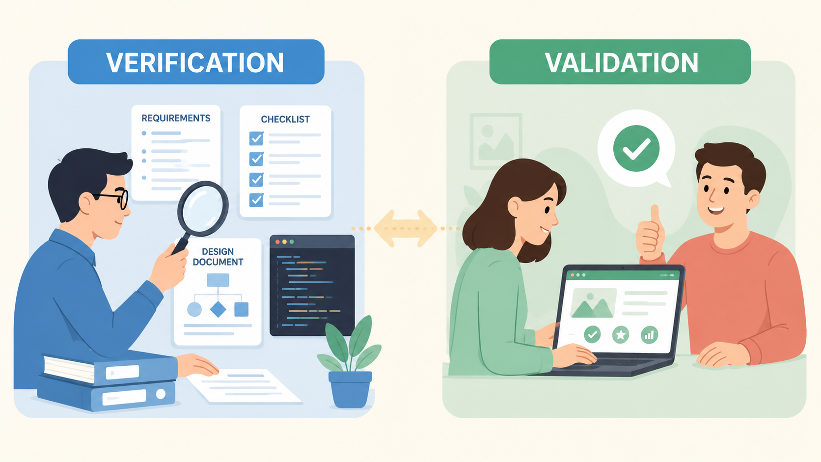 Phân biệt Verification và Validation trong Testing